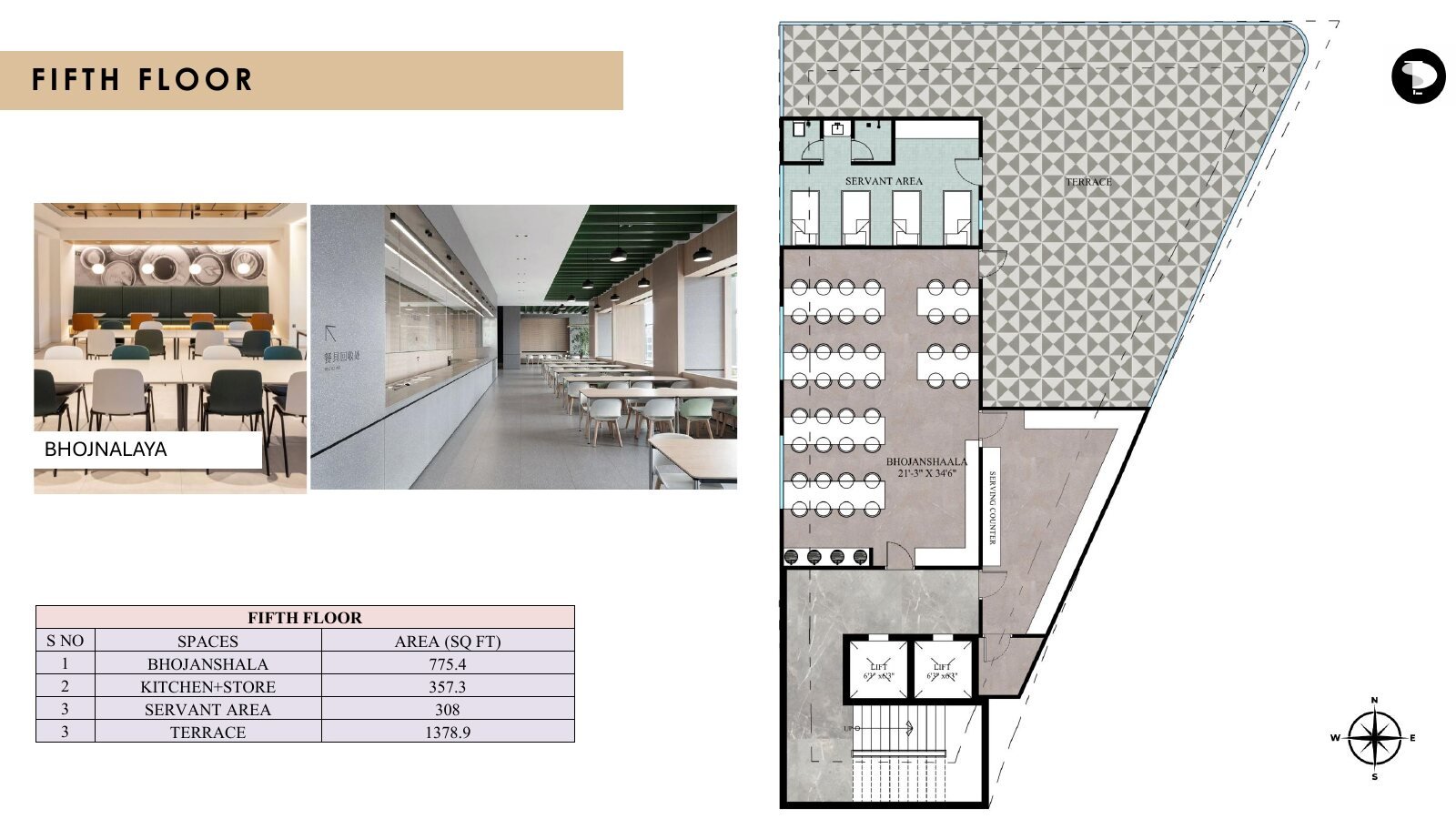 Fifth floor plan